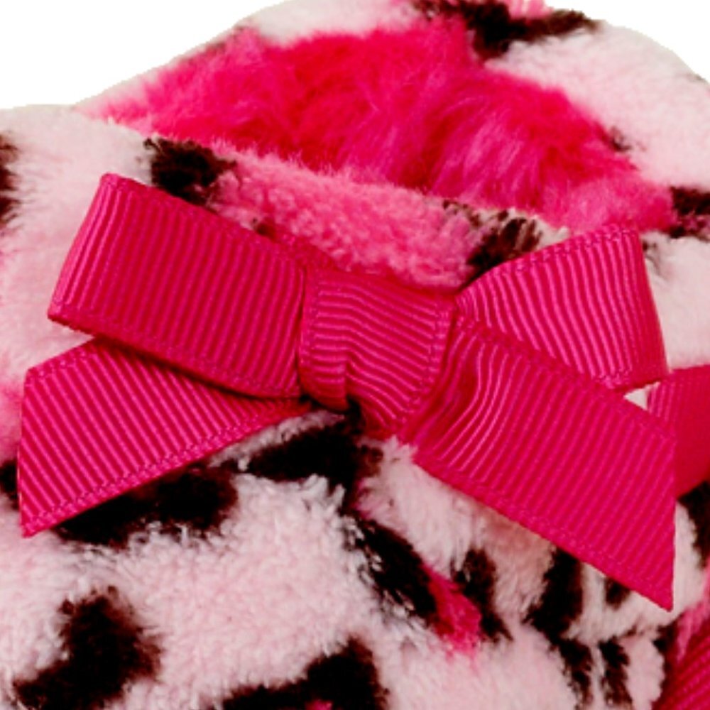 NWT The Childrens Place Girl Slippers Faux Fur Leopard SlipOn Shoe 8/9T … - Picture 4 of 9